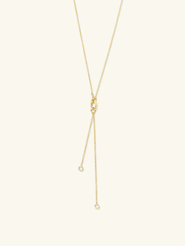 Lariat Gold Necklace sold by Wanderlust and Co