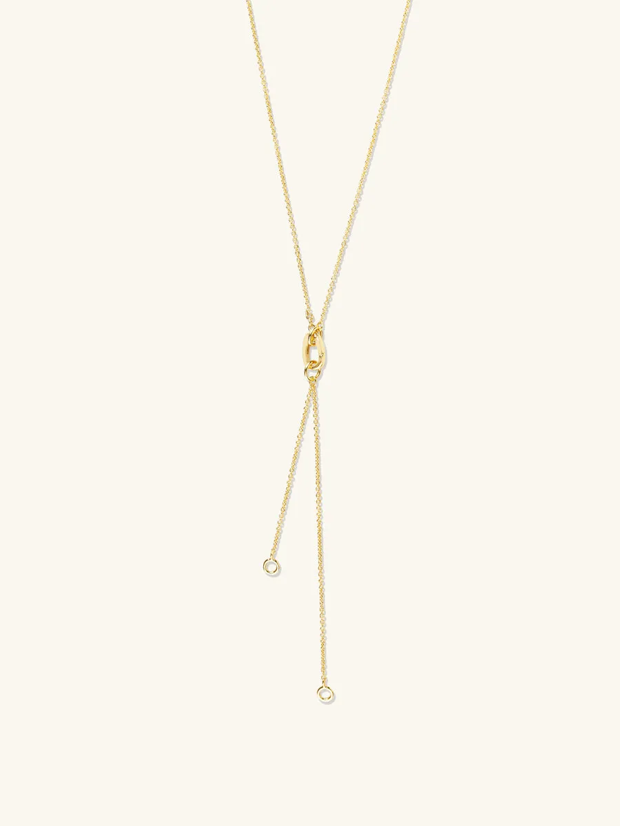 Lariat Gold Necklace sold by Wanderlust and Co
