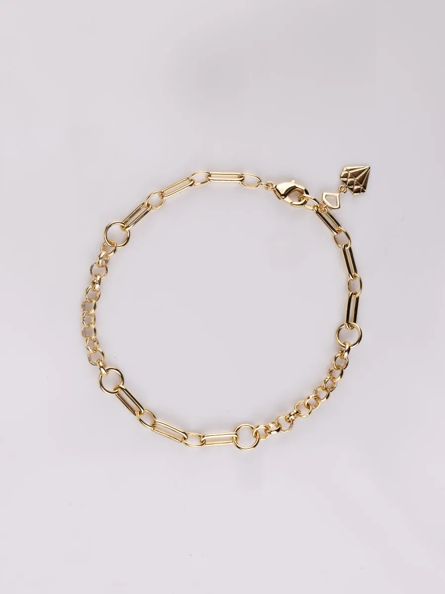 Mixed Chain Gold Bracelet sold by Wanderlust and Co product image thumbnail 3
