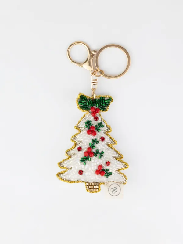 Beaded Christmas Bag Charm sold by Wanderlust and Co