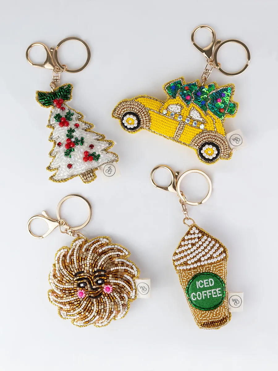 Beaded NYC Cab Bag Charm sold by Wanderlust and Co product image thumbnail 2