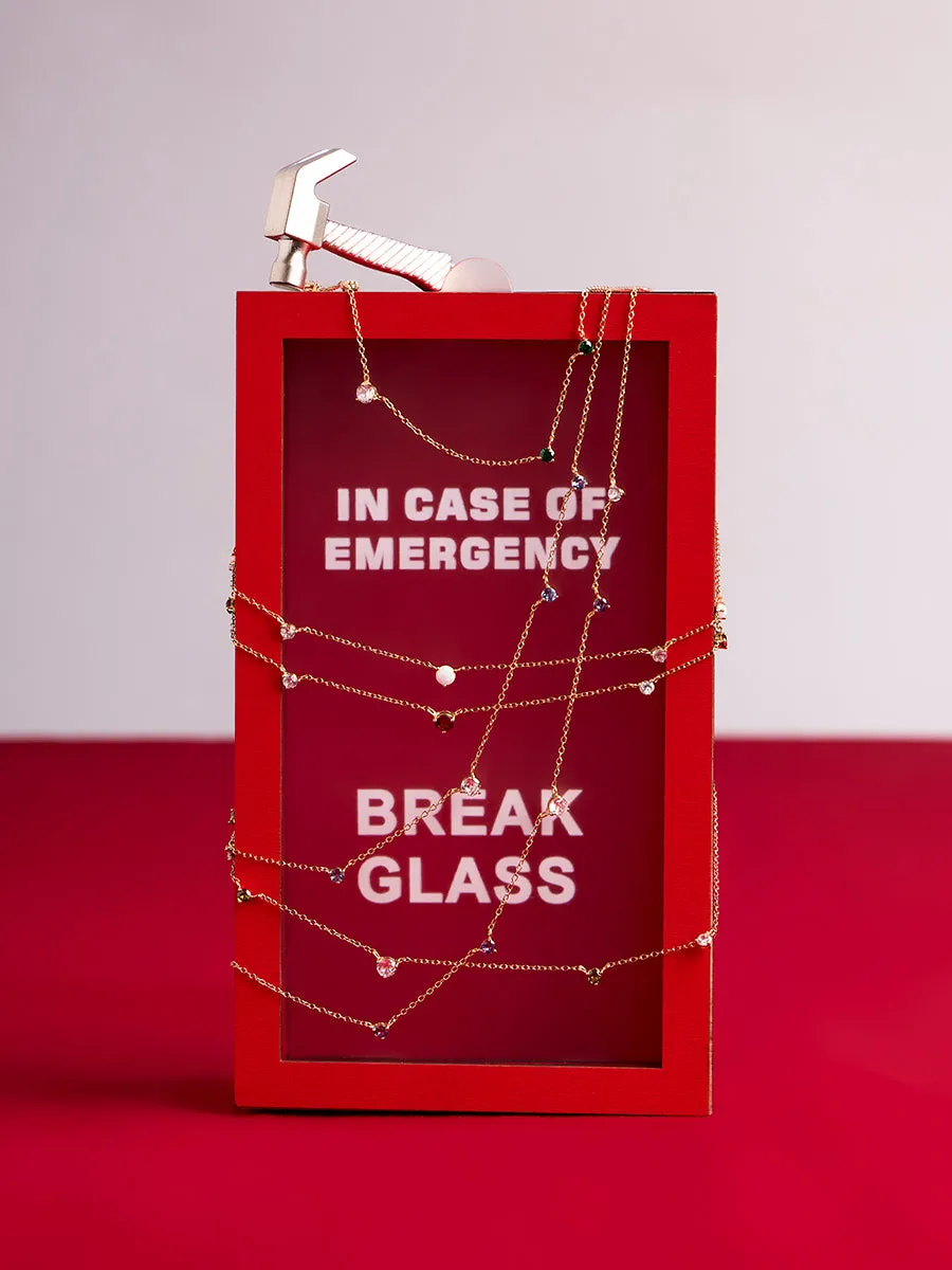 Multi Birthstone 14K Gold Vermeil Necklace sold by Wanderlust and Co product image thumbnail 3