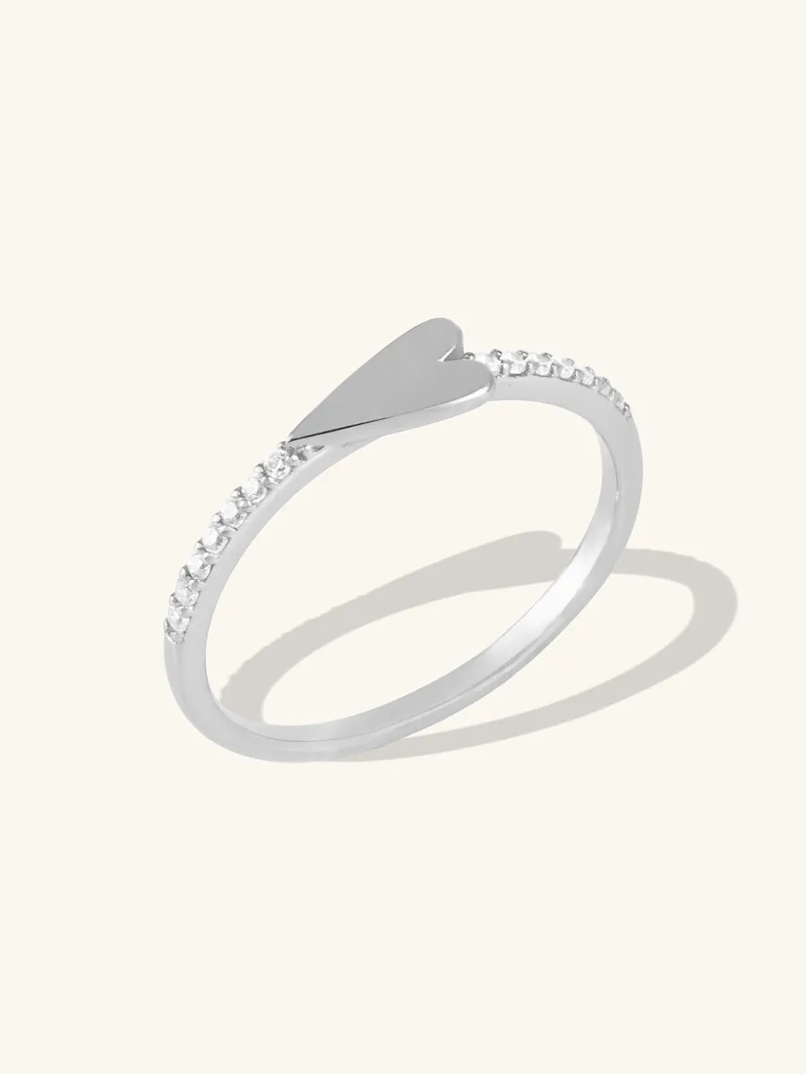 All My Heart Pave 925 Sterling Silver Ring sold by Wanderlust and Co product image thumbnail 4