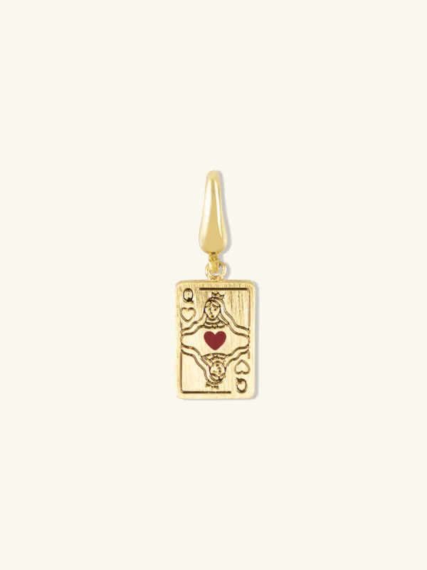Queen of Heart Gold Charm made by Wanderlust and Co