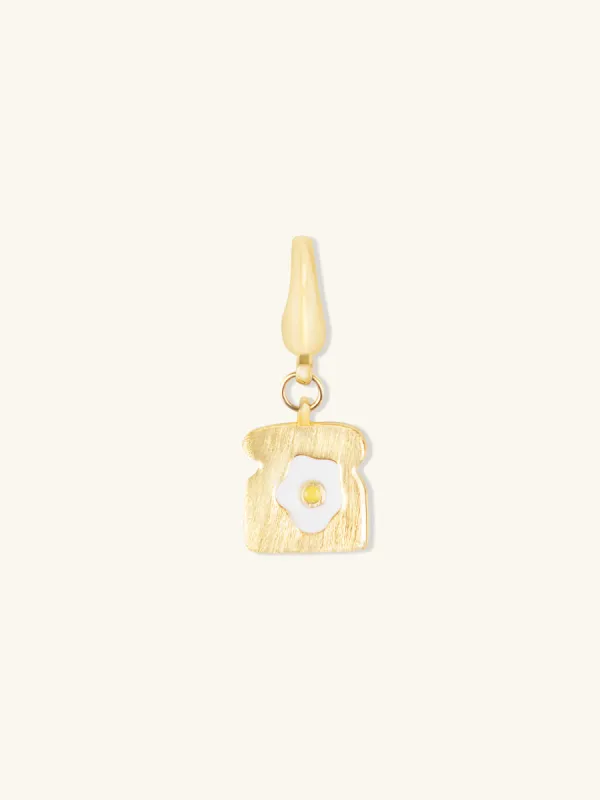 Egg On Toast Gold Charm sold by Wanderlust and Co