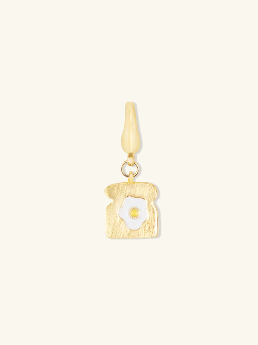 Egg On Toast Gold Charm sold by Wanderlust and Co