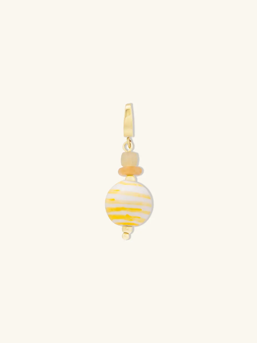 Ball Ceramic Daisy Charm sold by Wanderlust and Co