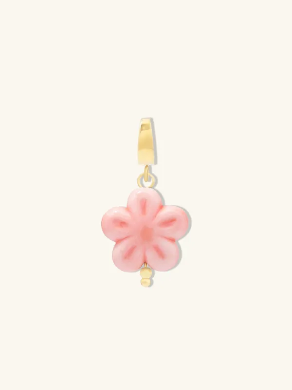 Sakura Ceramic Coral Charm made by Wanderlust and Co