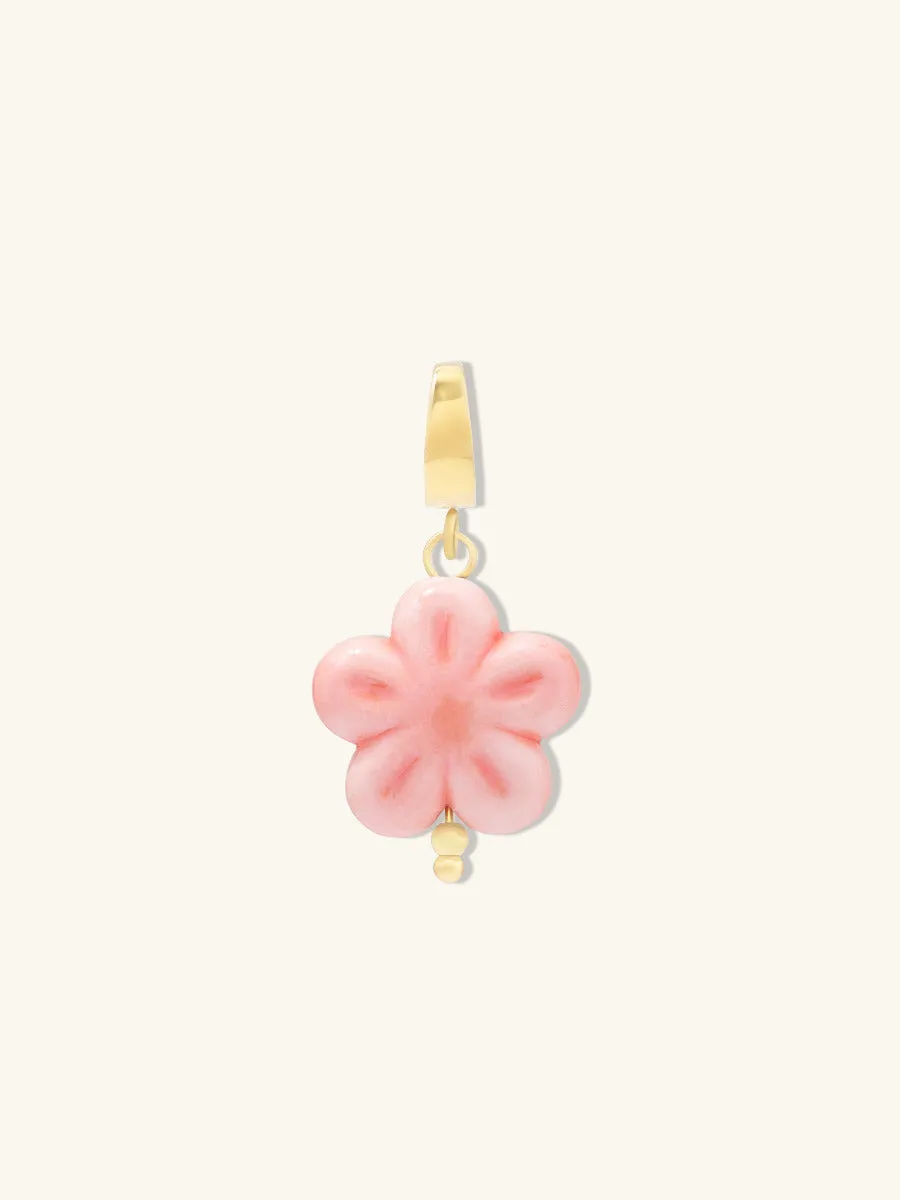 Sakura Ceramic Coral Charm sold by Wanderlust and Co