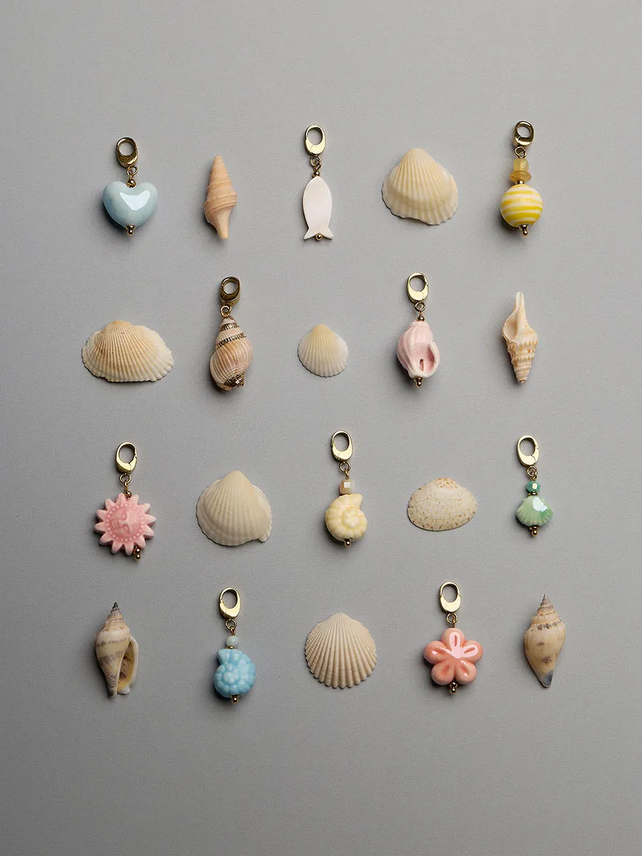 Conch Shell Ceramic Blush Charm sold by Wanderlust and Co product image thumbnail 3