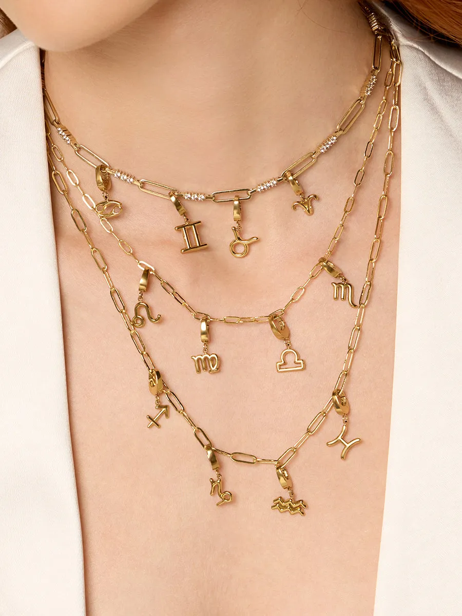 Petite Zodiac Gold Charm sold by Wanderlust and Co product image thumbnail 2