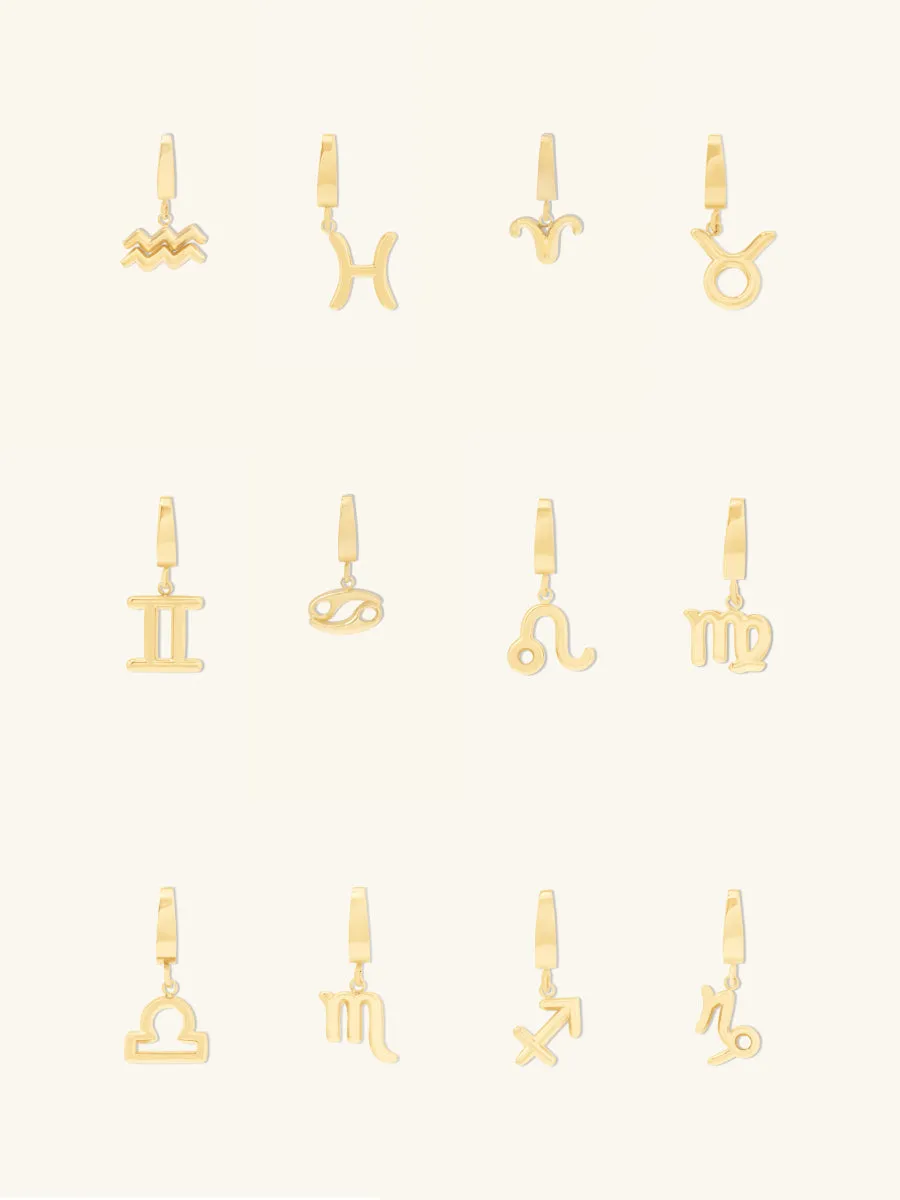 Petite Zodiac Gold Charm sold by Wanderlust and Co