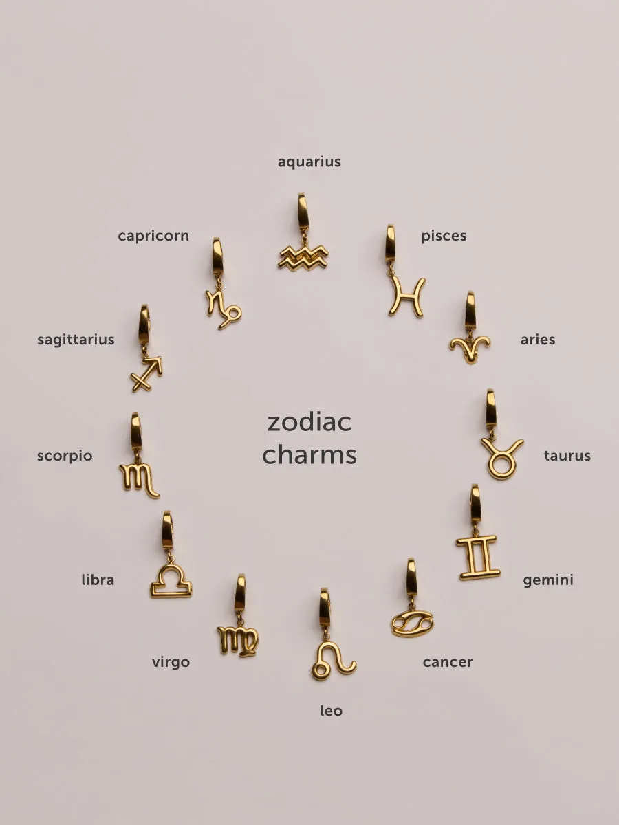 Petite Zodiac Gold Charm sold by Wanderlust and Co product image thumbnail 4