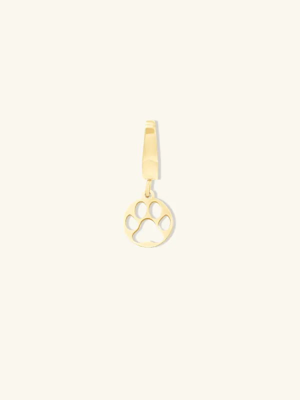 Paw Gold Charm made by Wanderlust and Co