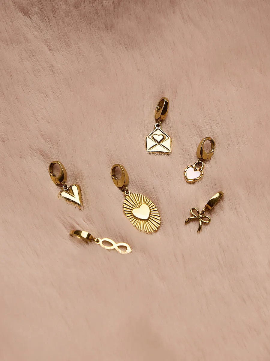 Puffy Heart Gold Charm sold by Wanderlust and Co product image thumbnail 3