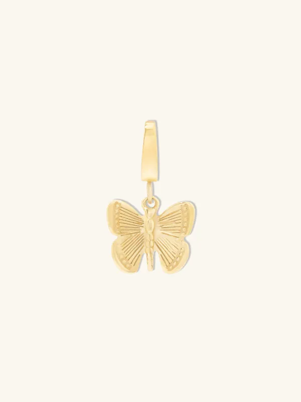 Vintage Butterfly Gold Charm made by Wanderlust and Co