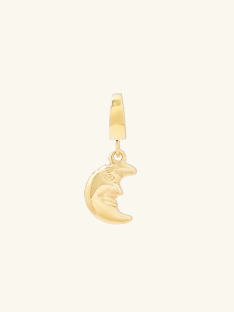 Luna Gold Charm sold by Wanderlust and Co