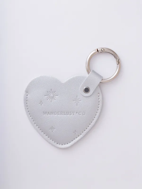 Keepsakes Heart Silver Mirror made by Wanderlust and Co