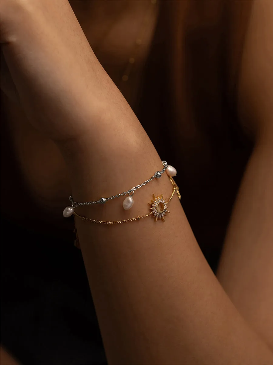 To The Sea Silver Bracelet sold by Wanderlust and Co product image thumbnail 2