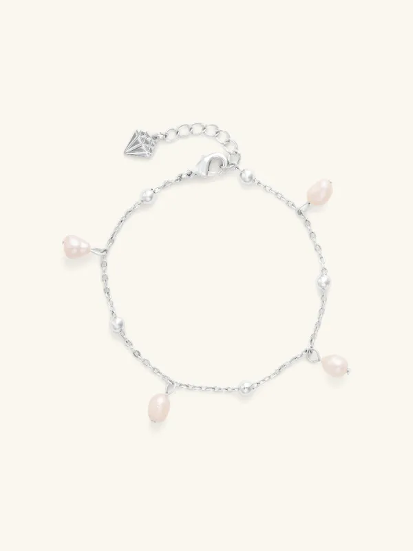 To The Sea Silver Bracelet made by Wanderlust and Co