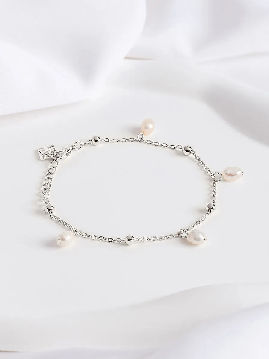 To The Sea Silver Bracelet sold by Wanderlust and Co product image thumbnail 3