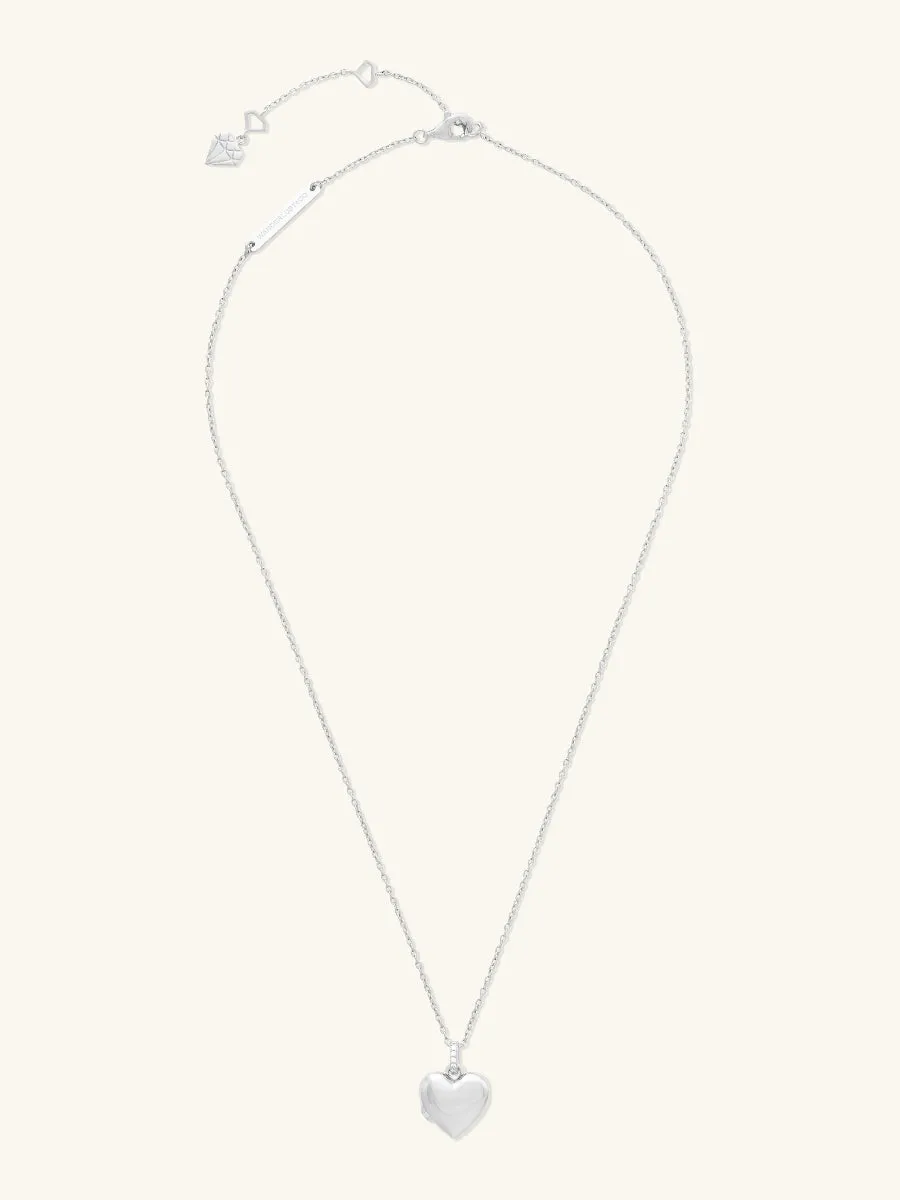 All My Heart 925 Sterling Silver Locket Necklace sold by Wanderlust and Co product image thumbnail 5