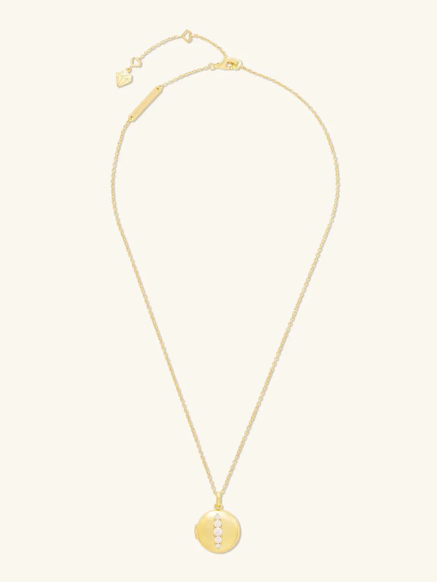 Starburst 14K Gold Vermeil Locket Necklace sold by Wanderlust and Co product image thumbnail 5