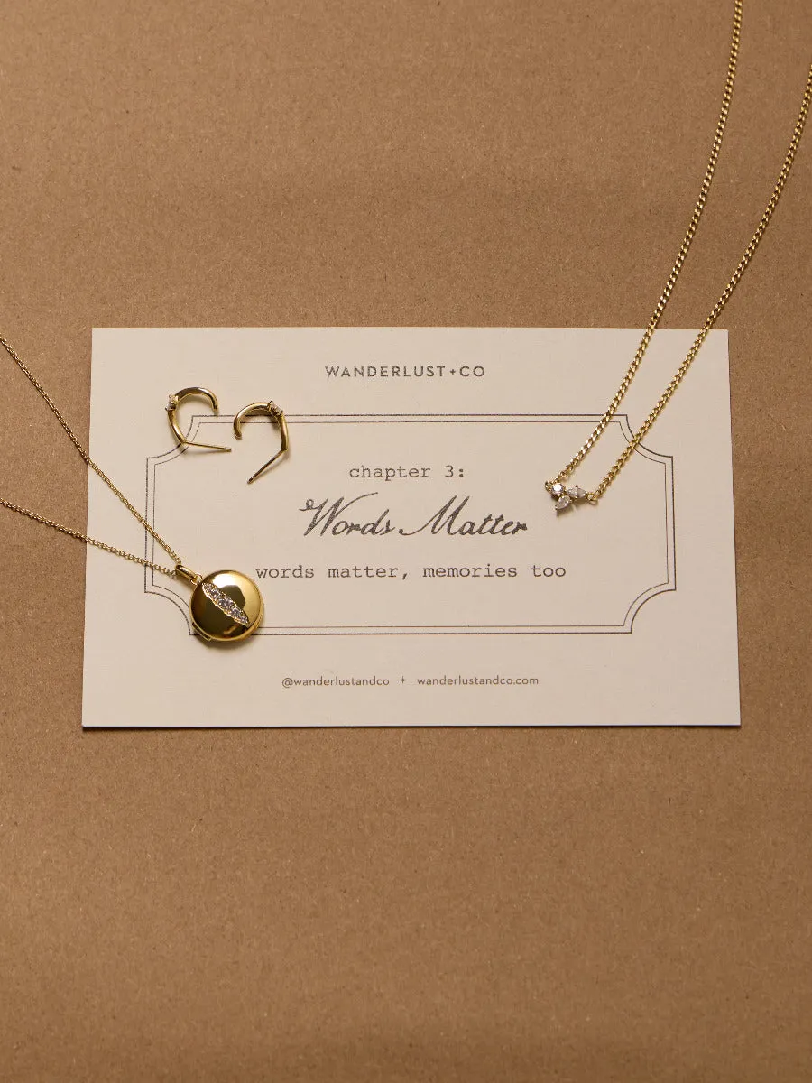 Starburst 14K Gold Vermeil Curb Chain Necklace sold by Wanderlust and Co product image thumbnail 3