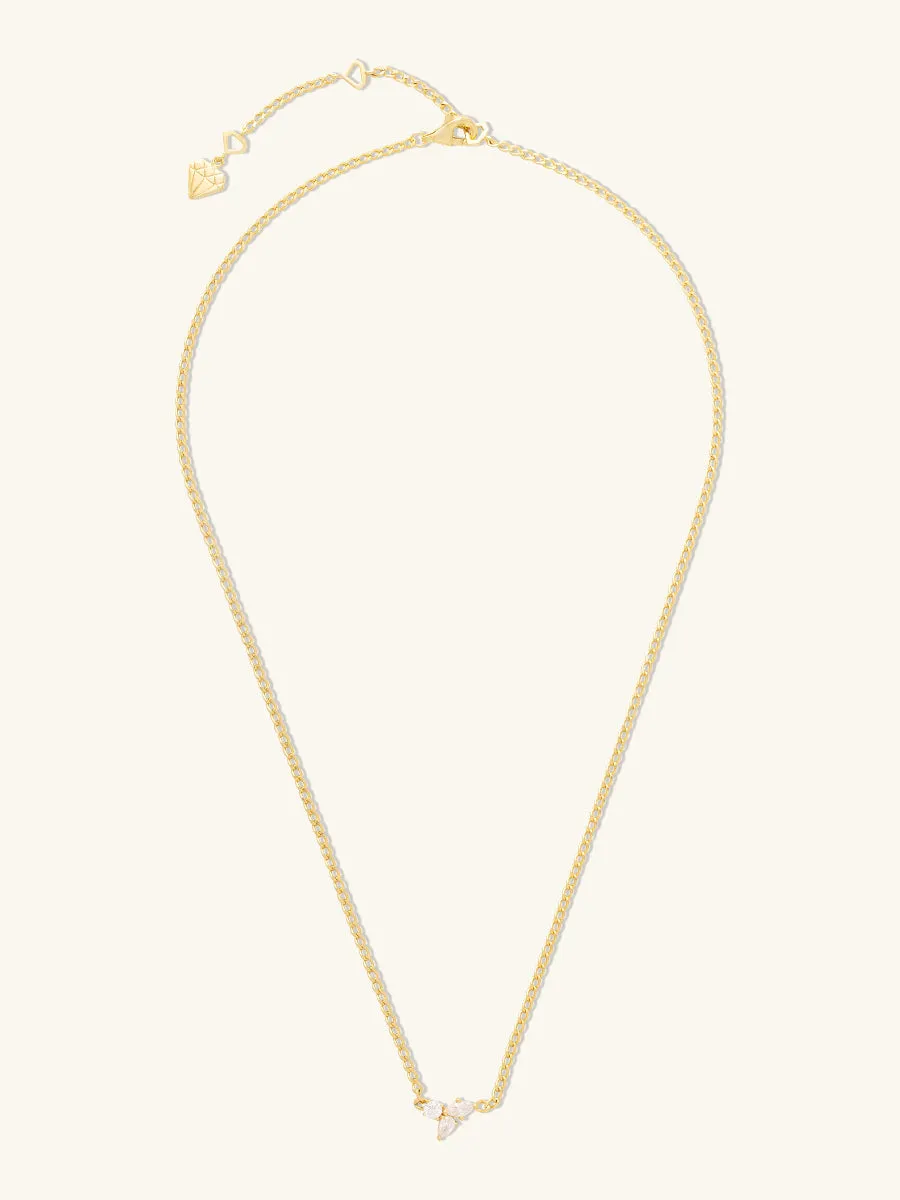 Starburst 14K Gold Vermeil Curb Chain Necklace sold by Wanderlust and Co product image thumbnail 4