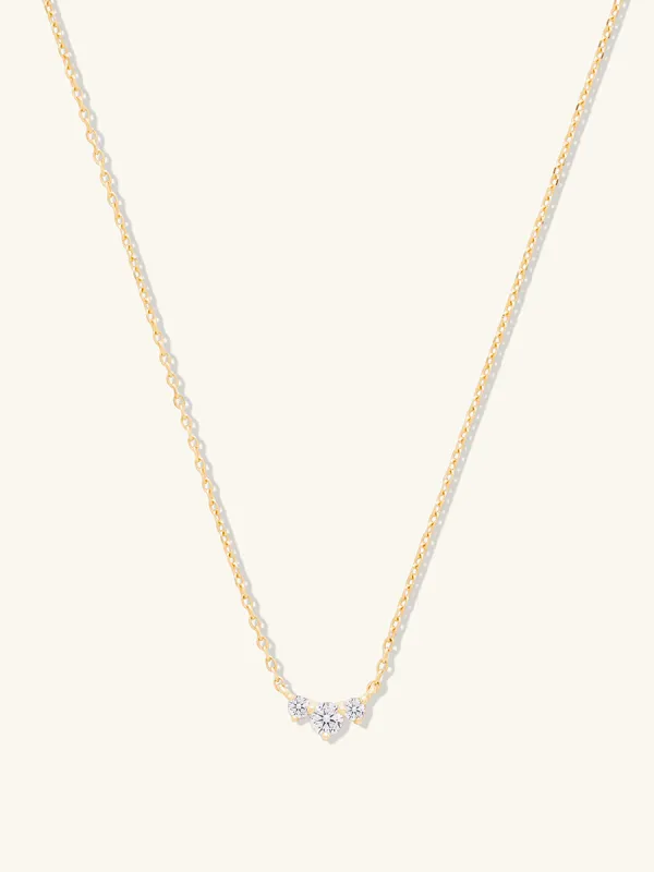 Diamond Sunrays 14K Solid Gold Necklace made by Wanderlust and Co