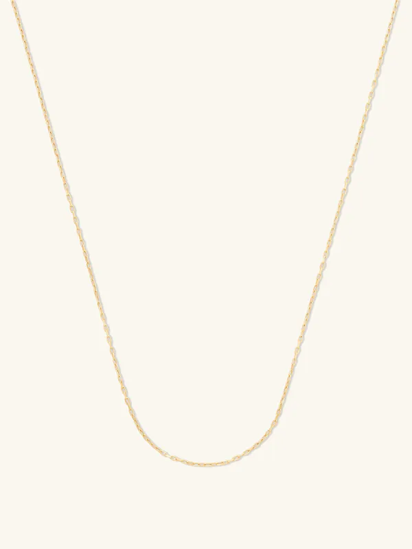 Nano Harper 14K Solid Gold Chain Necklace made by Wanderlust and Co