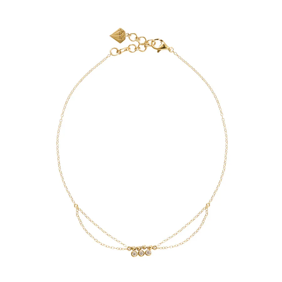 Starry Skies 14K Gold Vermeil Anklet sold by Wanderlust and Co product image thumbnail 5