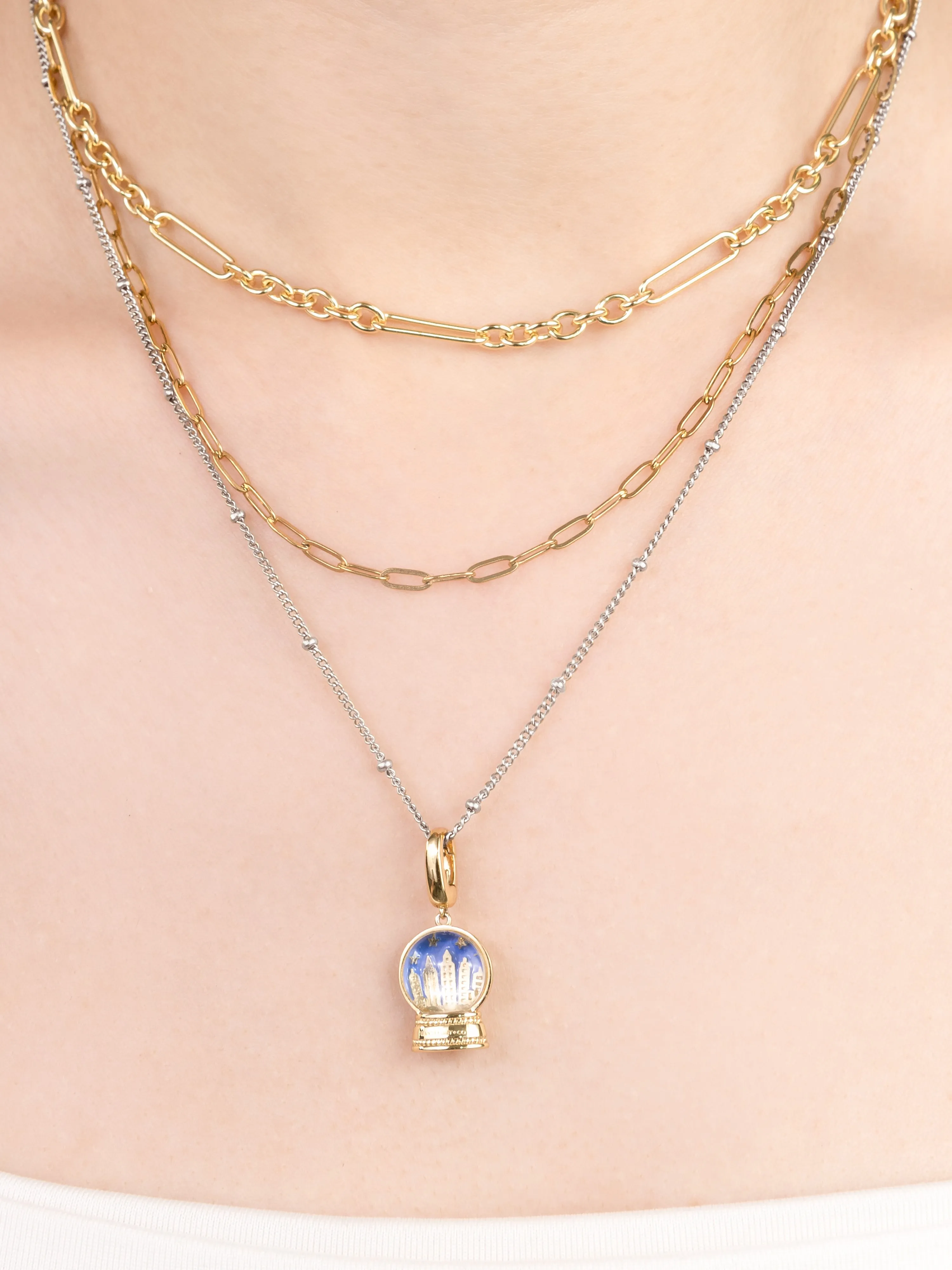 Beaded Silver Essential Chain Necklace sold by Wanderlust and Co product image thumbnail 2