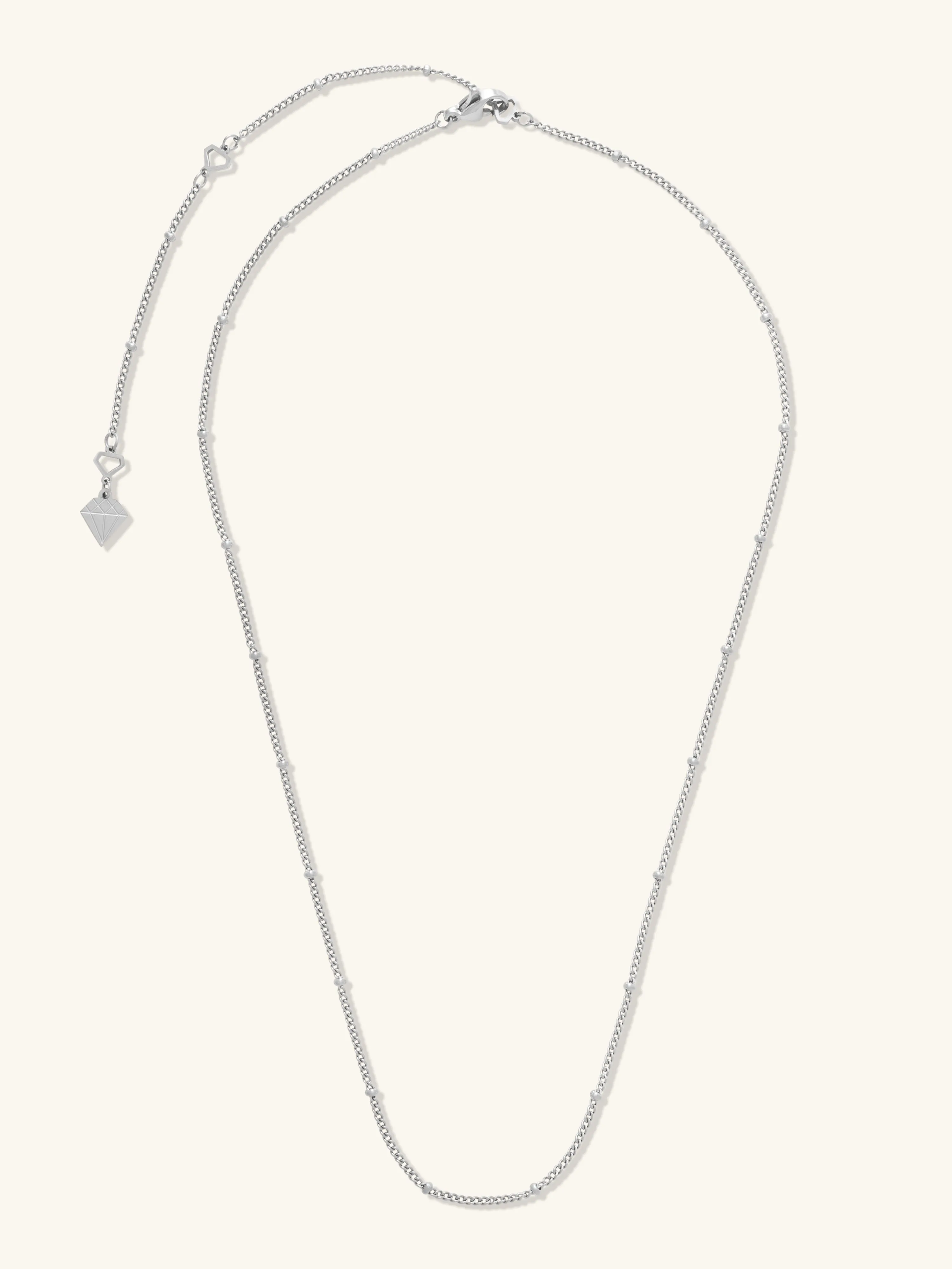 Beaded Silver Essential Chain Necklace sold by Wanderlust and Co product image thumbnail 5