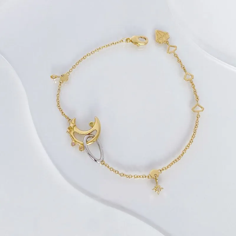 Let Light Flow Gold Bracelet sold by Wanderlust and Co