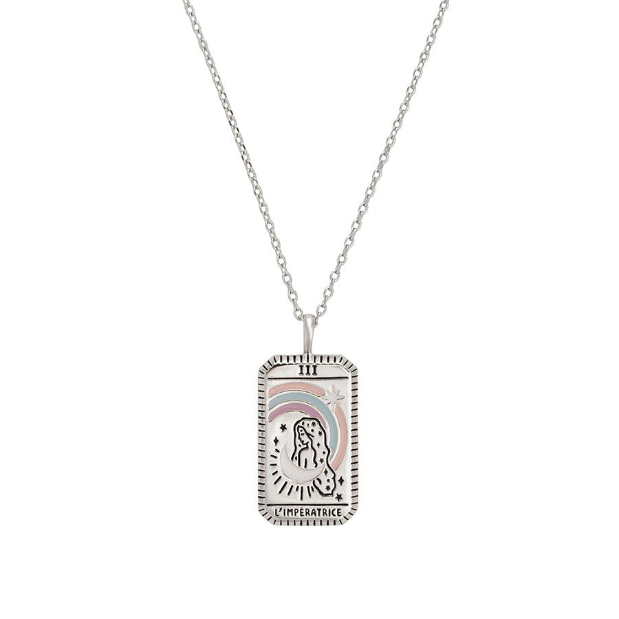 L'Imperatrice Silver Tarot Necklace sold by Wanderlust and Co product image thumbnail 7