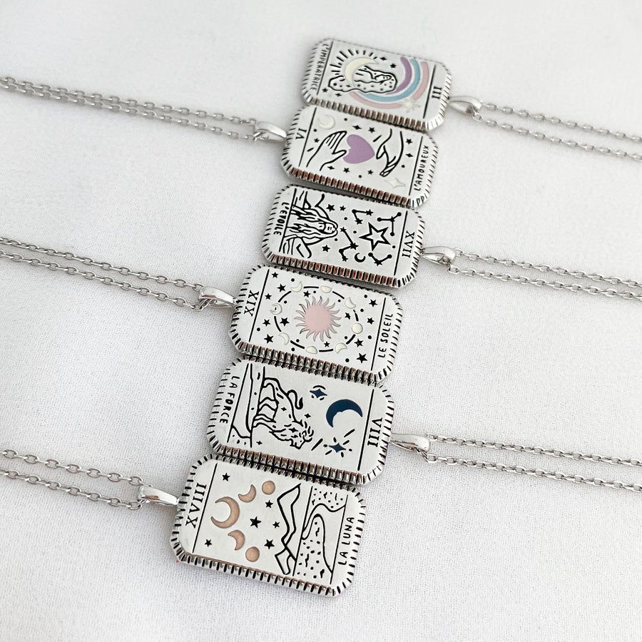 L'Imperatrice Silver Tarot Necklace sold by Wanderlust and Co product image thumbnail 5