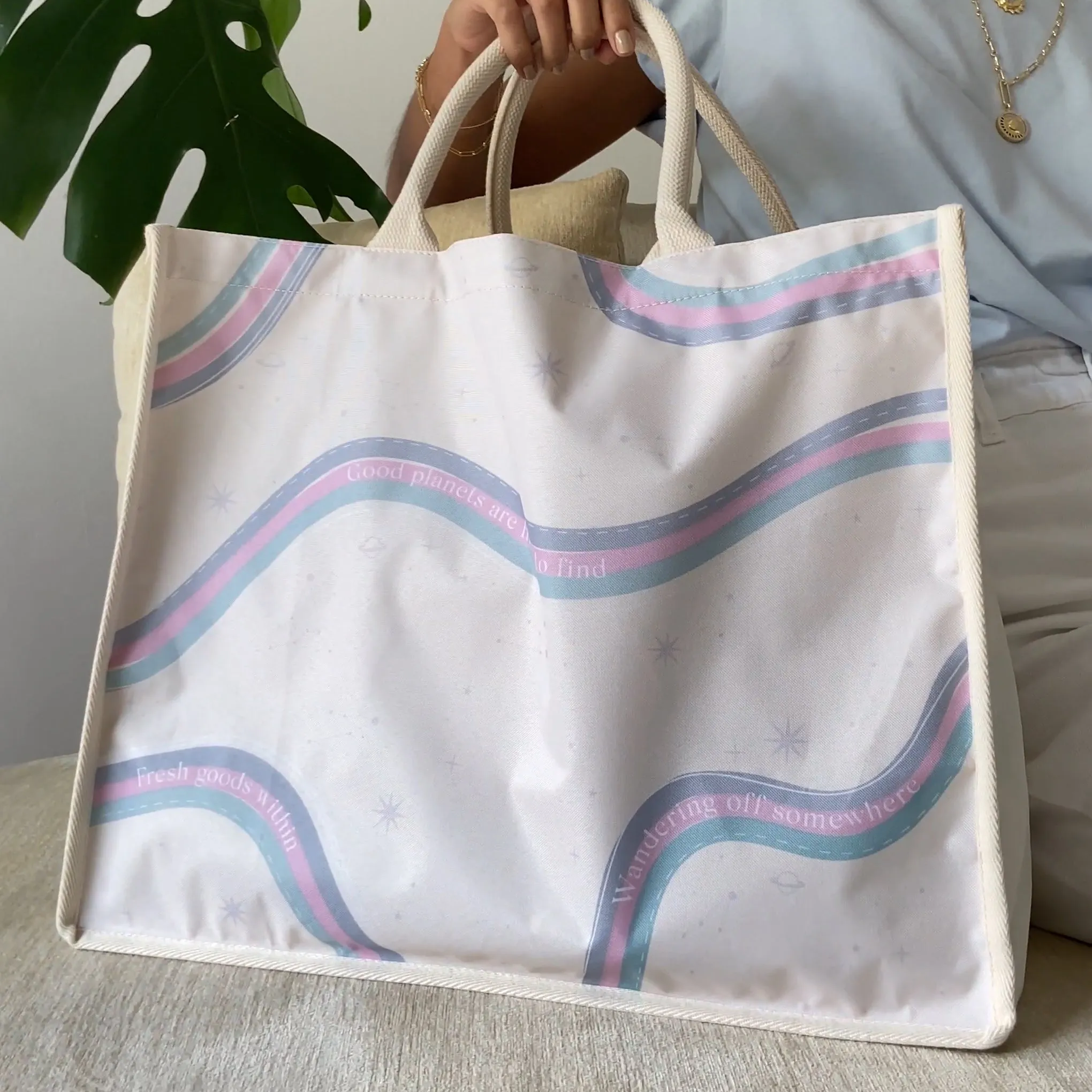 Good Planets Are Hard To Find Beige Tote Bag sold by Wanderlust and Co product image thumbnail 5