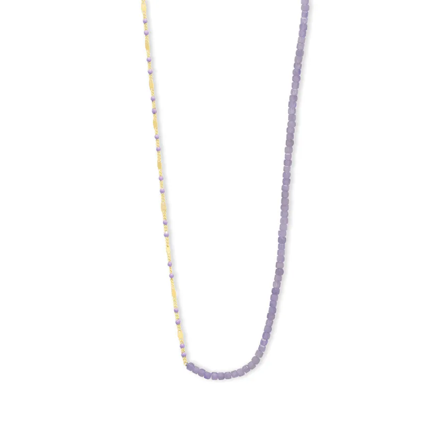 Tanzanite Lavender Gold Necklace sold by Wanderlust and Co product image thumbnail 5