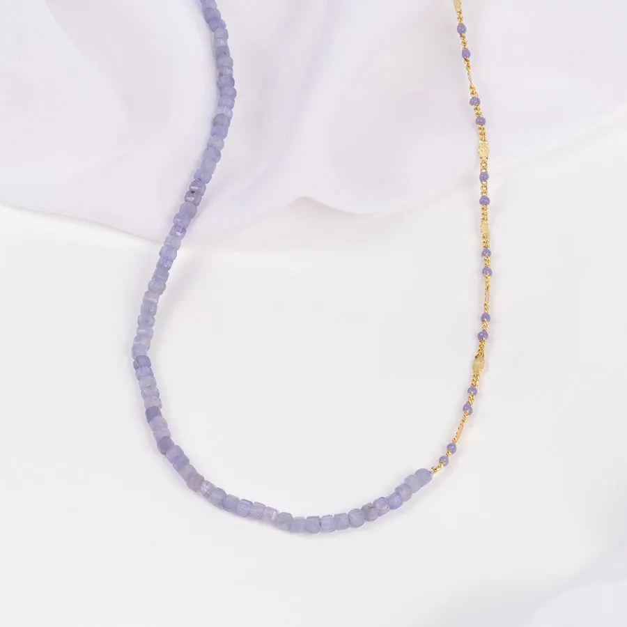 Tanzanite Lavender Gold Necklace sold by Wanderlust and Co