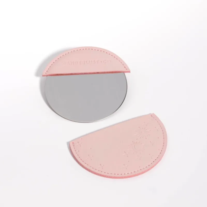 Wanderlust + Co Celestial Pink Mini Mirror sold by Wanderlust and Co
