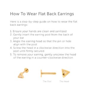 Butterfly Pave Gold Flat Back Earring sold by Wanderlust and Co