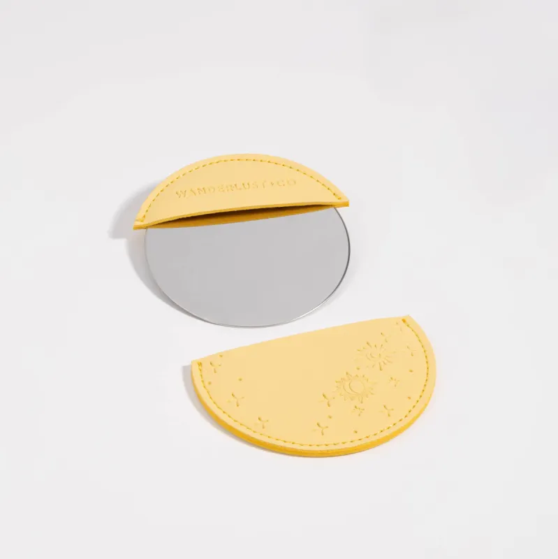 Wanderlust + Co Celestial Yellow Mini Mirror sold by Wanderlust and Co