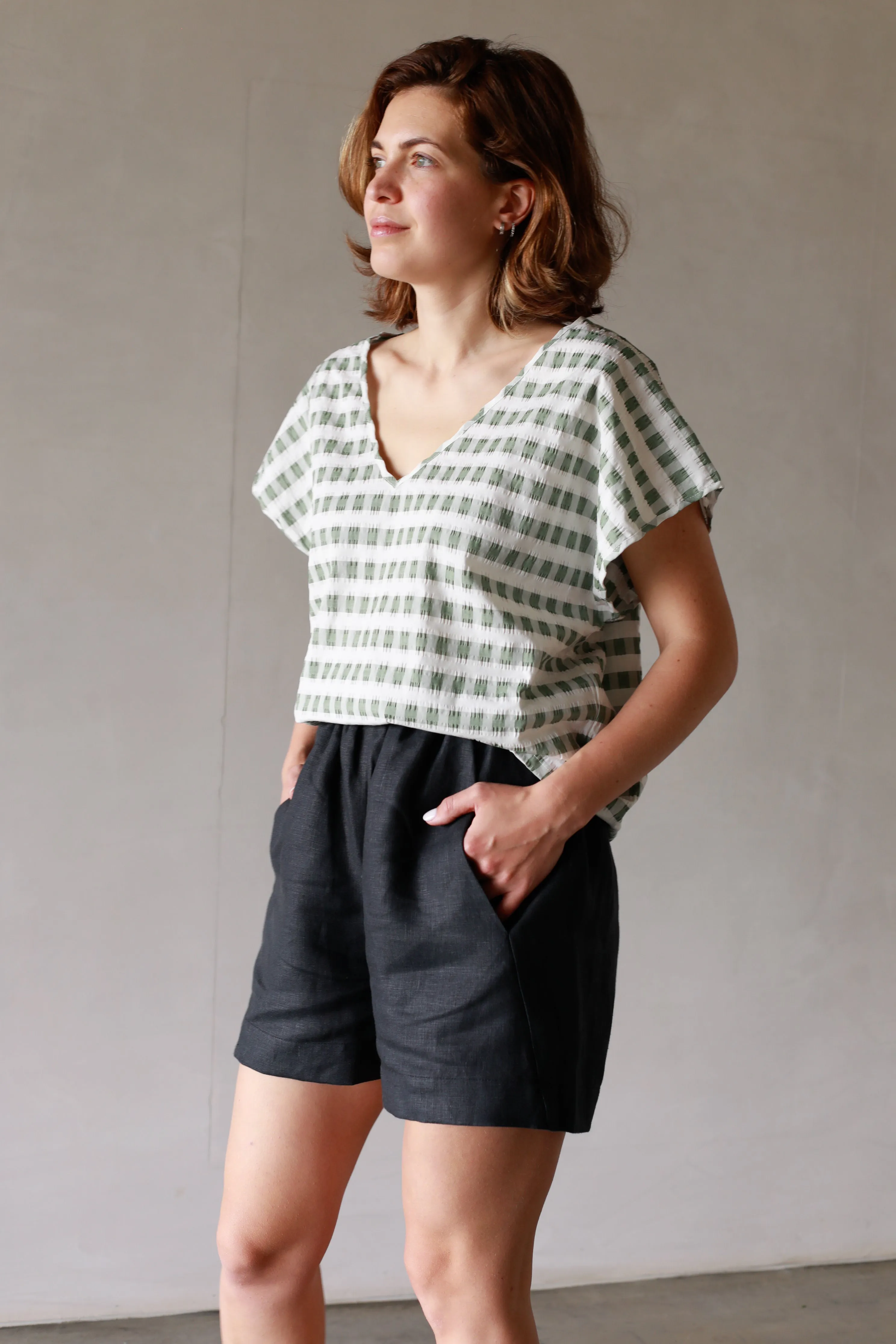 Black Linnen Shorts sold by Monkind product image thumbnail 3