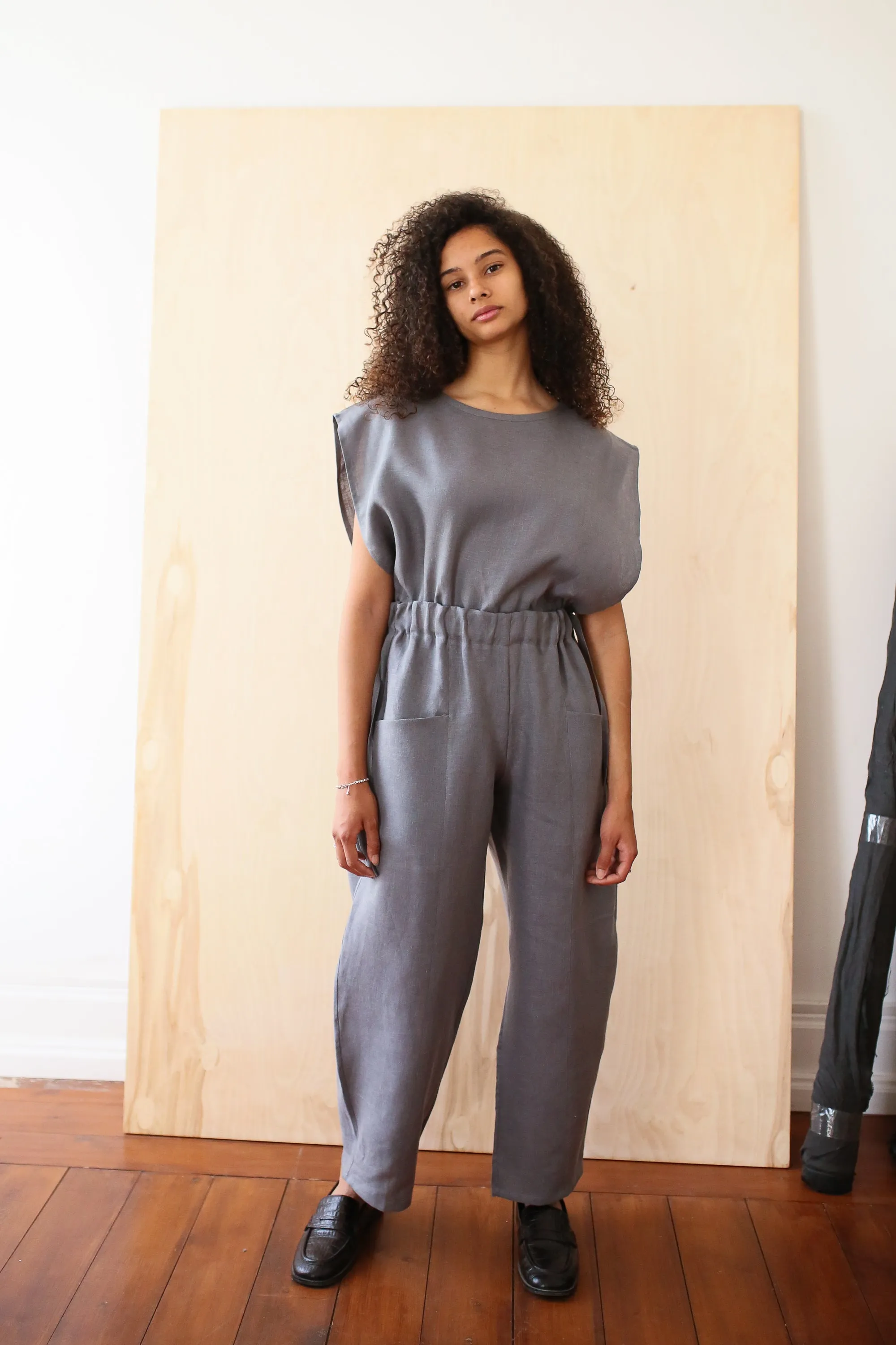 Gray Linnen Pocket Trousers sold by Monkind product image thumbnail 2