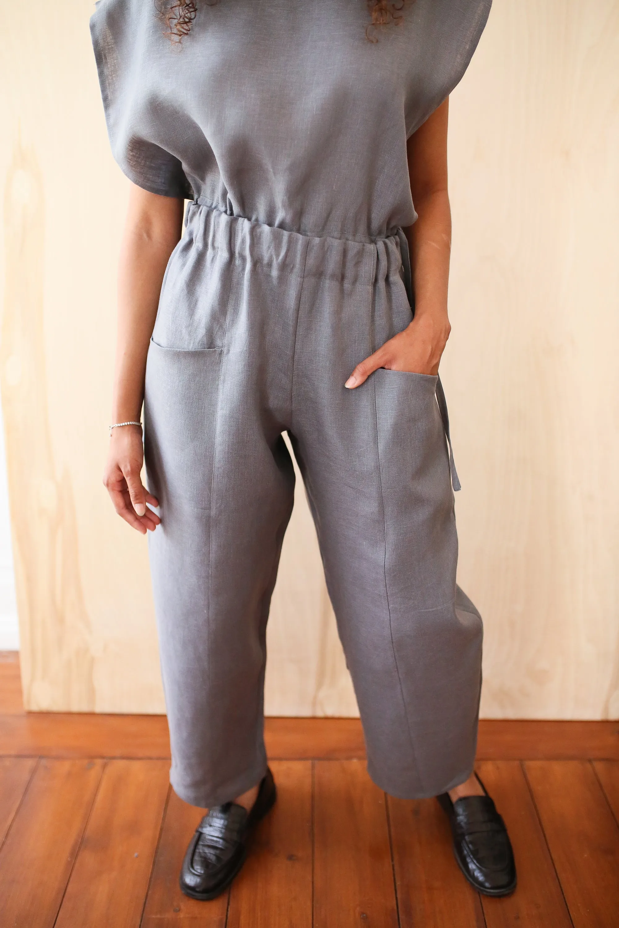 Gray Linnen Pocket Trousers sold by Monkind product image thumbnail 3