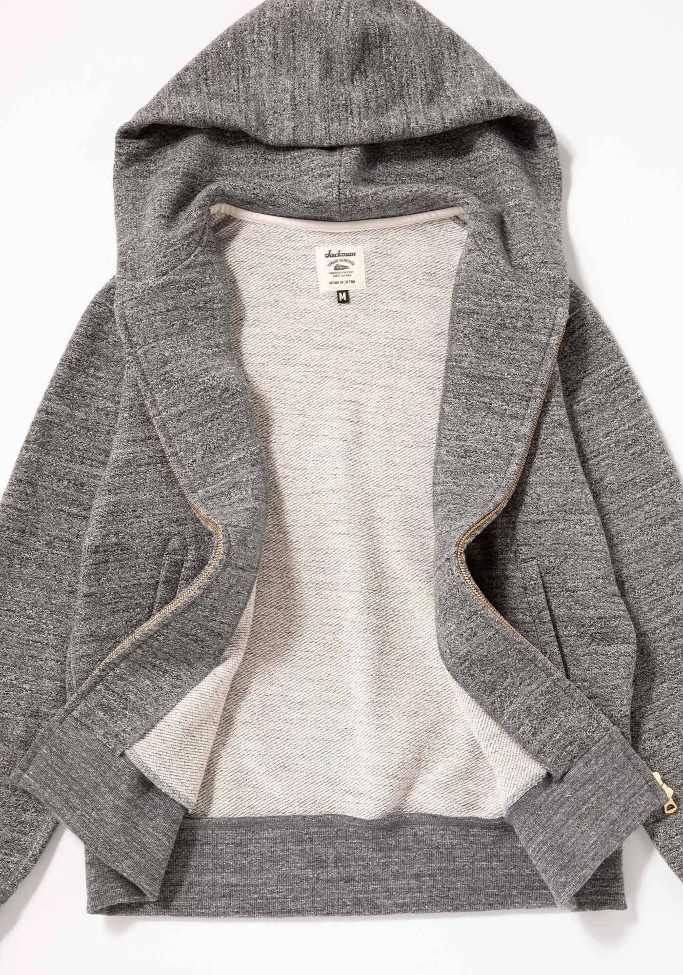 Jackman - GG Sweat Parka in Charcoal sold by City Workshop Men's Supply Co product image thumbnail 5
