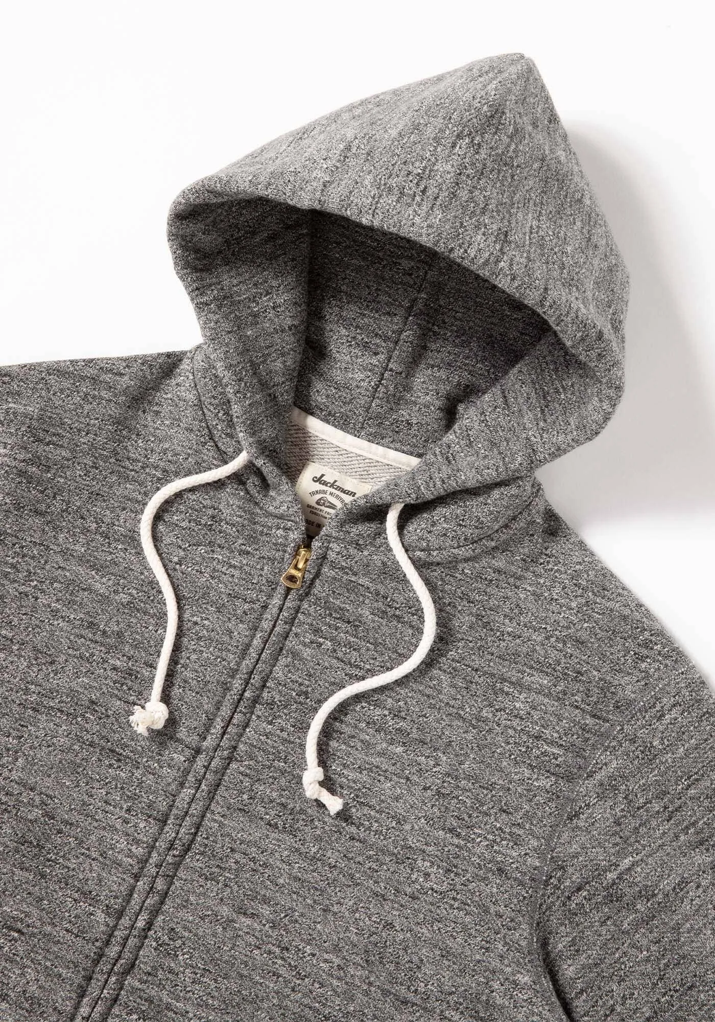 Jackman - GG Sweat Parka in Charcoal sold by City Workshop Men's Supply Co product image thumbnail 3