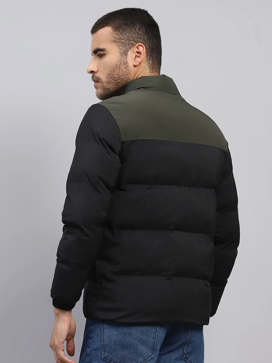 Rock.it Men Black Solid Hooded Full Sleeve Jacket sold by Monte Carlo product image thumbnail 5