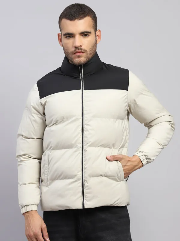 Rock.it Men Beige Solid Hooded Full Sleeve Jacket sold by Monte Carlo